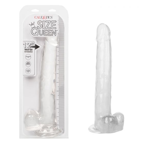 California Exotic Novelties Size Queen 12 inches Clear Dildo at $49.99