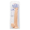 Size Queen 12-Inch Ivory Light Skin Dildo in packaging by California Exotic Novelties.