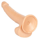 Size Queen 12-Inch Ivory Light Skin Dildo with Lifelike Design and Suction Base