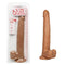 Size Queen 12 Inches Brown Dildo - California Exotic Novelties