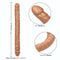 Size Queen 17 inches Brown Extra Long Dildo with life-like texture, flexible shaft, and dual ends from California Exotic Novelties