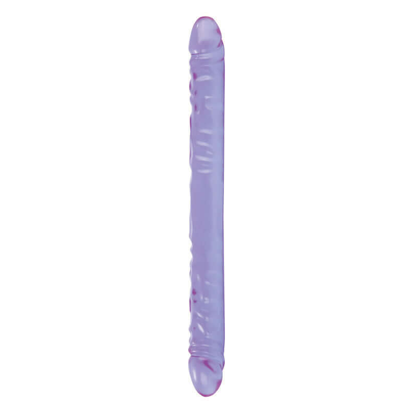 Reflective Gel Lavender Jelly Veined Double Dong 18"