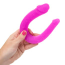 SILICONE DOUBLE DONG PURPLE AC/DC-0