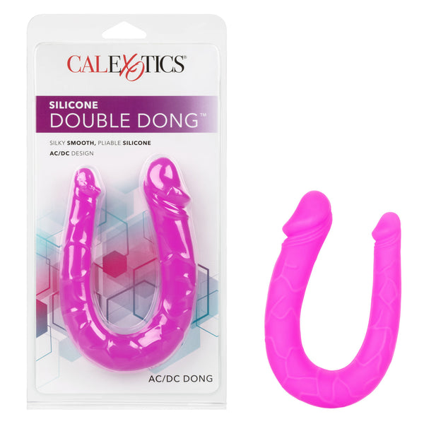 SILICONE DOUBLE DONG PURPLE AC/DC-2
