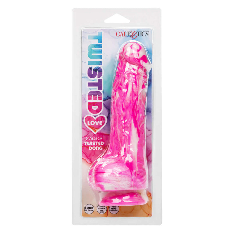 TWISTED LOVE TWISTED DONG 6 IN PINK-1