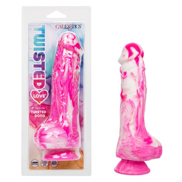 TWISTED LOVE TWISTED DONG 6 IN PINK-0