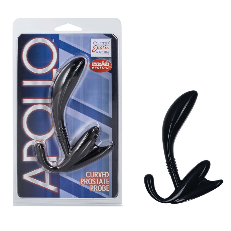 California Exotic Novelties Apollo Curved Prostate Probe Black at $9.99