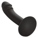 Silicone Curved Anal Stud Black