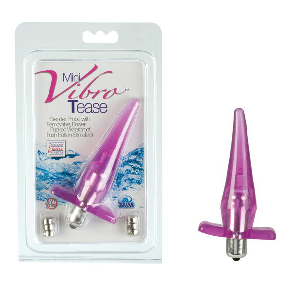 California Exotic Novelties Mini Vibro Tease Probe Purple at $11.99