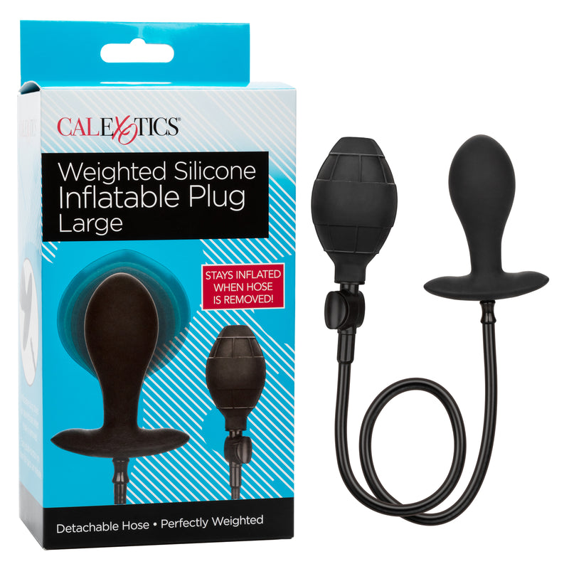 California Exotic Novelties Weighted Silicone Inflatable Plug Large at $44.99