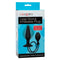Cal Exotics Large Silicone Inflatable Plug in packaging with detachable hose and squeeze bulb for customizable size.