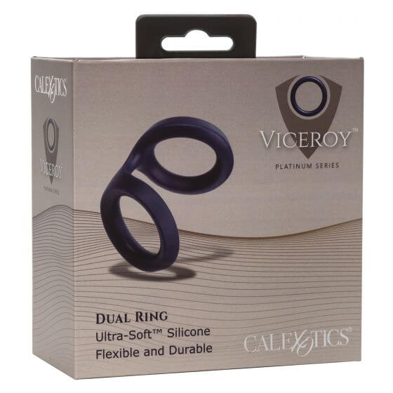 California Exotic Novelties Viceroy Dual Ring Blue at $16.99