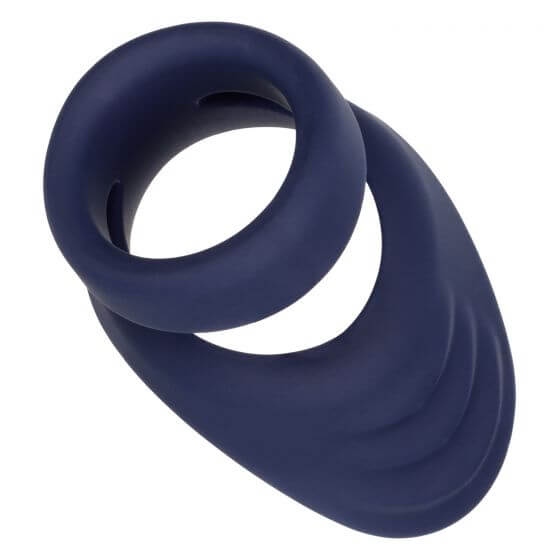 California Exotic Novelties Viceroy Perineum Dual Ring Blue at $16.99