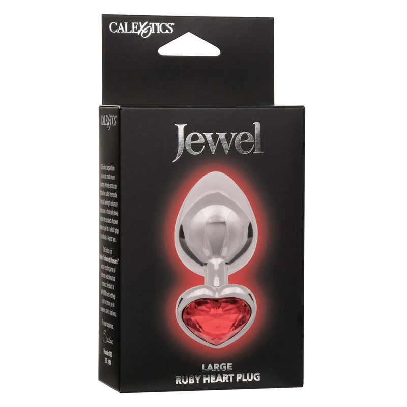 JEWEL LARGE RUBY HEART PLUG-1