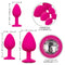 California Exotic Novelties Cheeky Gems 3 Piece Set Pink Anal Plugs at $23.99