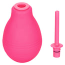 Pink Cheeky One Way Flow Douche with slender nozzle for enhanced hygiene and comfort during intimate cleansing.