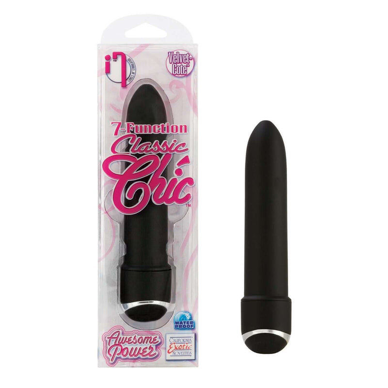 California Exotic Novelties 7 FUNCTION CLASSIC CHIC 4IN BLACK at $14.99