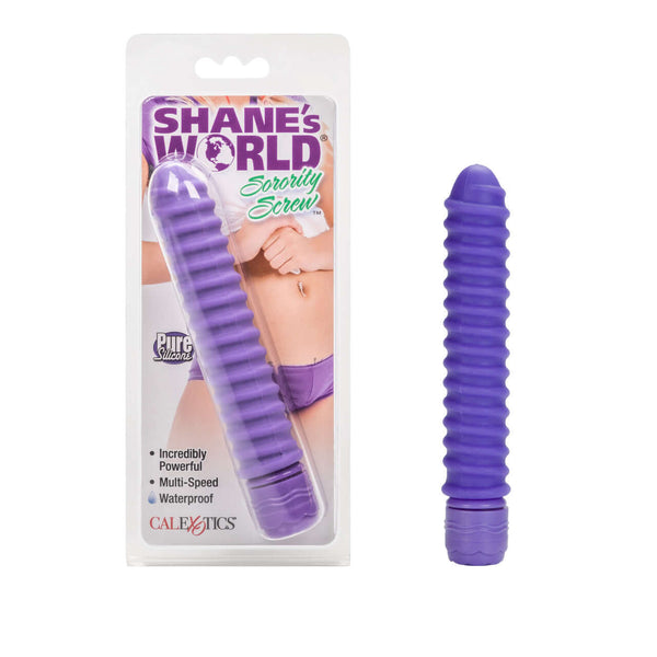 SHANES WORLD SORORITY SCREW VIBE SILICONE PURPLE-4