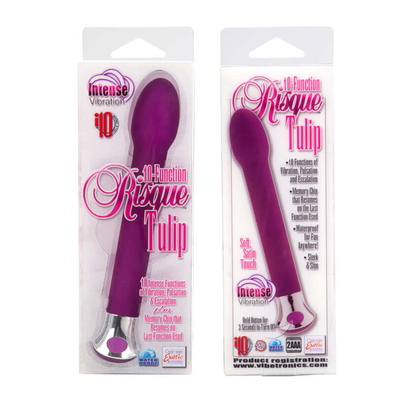 California Exotic Novelties RISQUE TULIP 10 FUNCTION PURPLE at $18.99