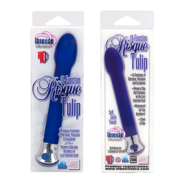 California Exotic Novelties RISQUE TULIP 10 FUNCTION BLUE at $18.99