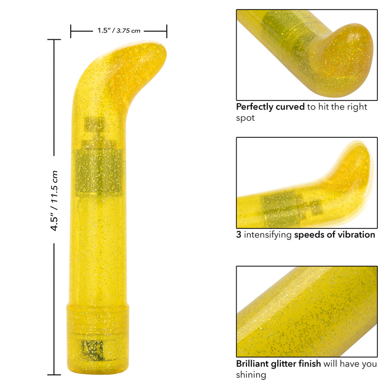 California Exotic Novelties Sparkle Mini G-Vibe Yellow Vibrator at $12.99