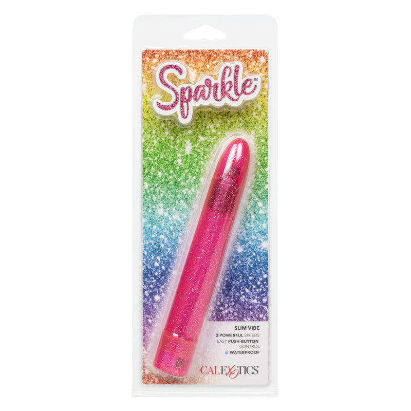 California Exotic Novelties Sparkle Slim Vibe Pink at $11.99