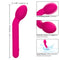 California Exotic Novelties Bliss Mini Tulip G-Spot Vibrator with 10 speeds showing size, design, and waterproof features.