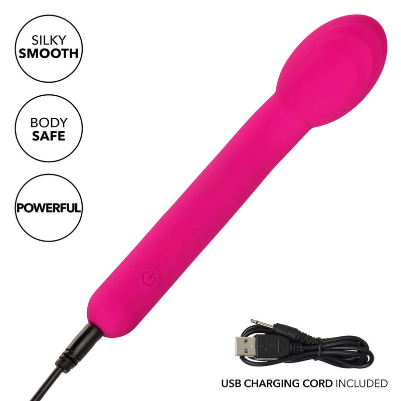 California Exotic Bliss Liquid Silicone Mini Tulip G-Spot Vibrator - USB Rechargeable, 10 Speeds, Silky Smooth, Body Safe, Powerful