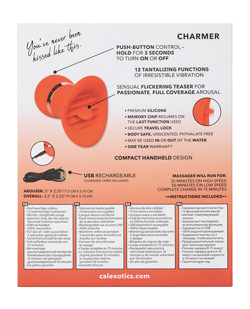 California Exotic Novelties French Kiss Charmer Red Tongue Vibrator at $44.99