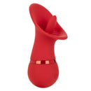 French Kiss Seducer Massager - Compact Rechargeable Red Vibrator for Sensual Pleasure by California Exotic Novelties