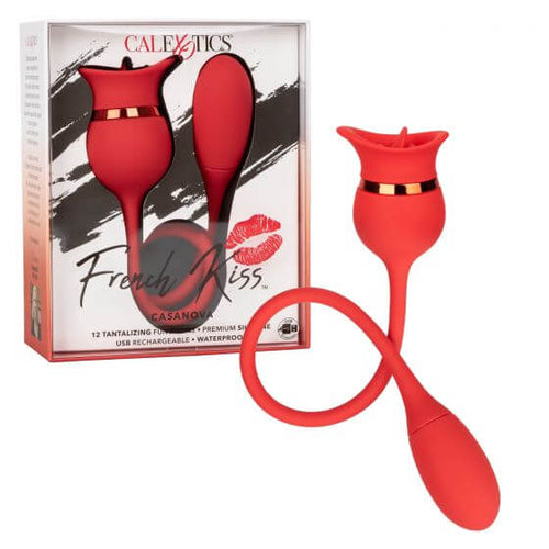 California Exotic Novelties French Kiss Casanova Red Vibrator at $59.99