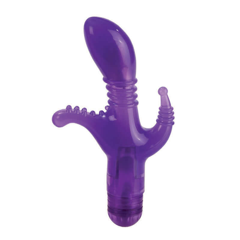 California Exotic Novelties Triple Tease Purple 3-way Vibrating Stimulator at $22.99