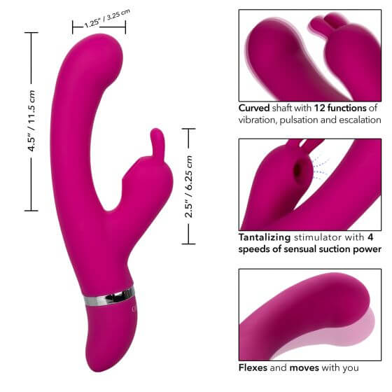 California Exotic Novelties Foreplay Frenzy Bunny Kisser Rabbit Vibrator at $34.99