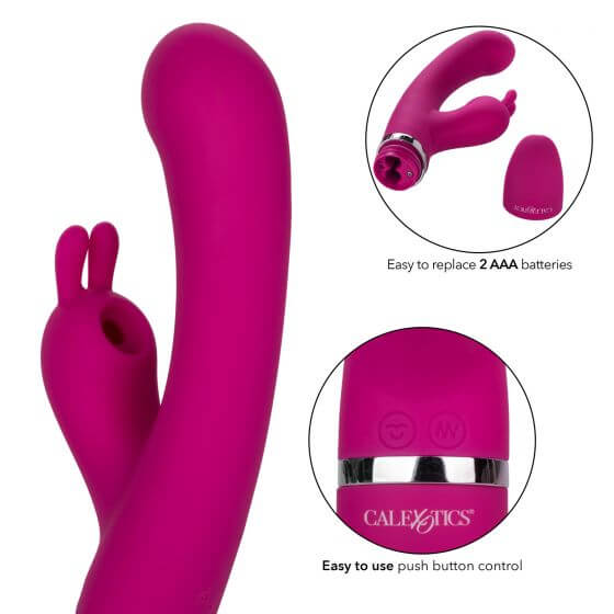California Exotic Novelties Foreplay Frenzy Bunny Kisser Rabbit Vibrator at $34.99
