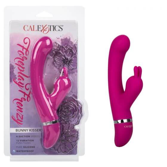 California Exotic Novelties Foreplay Frenzy Bunny Kisser Rabbit Vibrator at $34.99