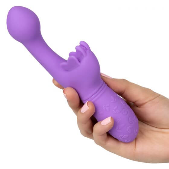 California Exotic Novelties Rechargeable Butterfly Kiss Purple Vibrator at $37.99