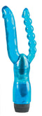 California Exotic Novelties Dual Penetrator Blue Vibrator at $23.99