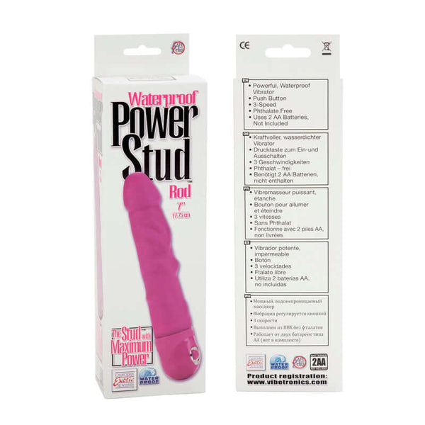 California Exotic Novelties POWER STUD ROD PINK at $16.99