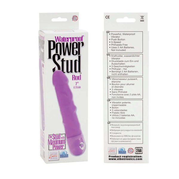 California Exotic Novelties POWER STUD ROD W/P PURPLE at $16.99