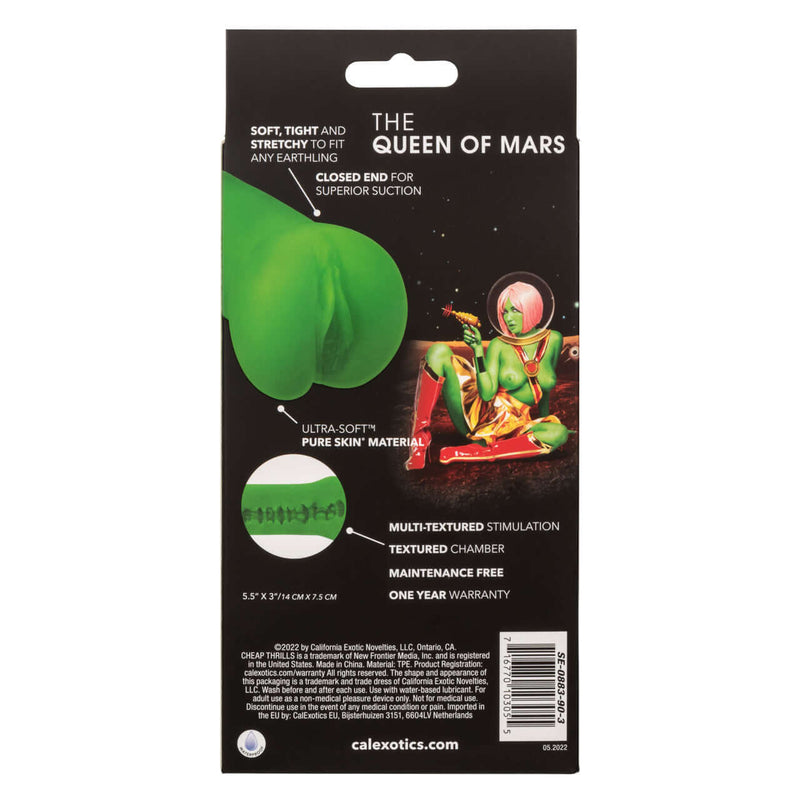 Cheap Thrills: Queen of Mars - Hulk Green Pussy Stroker by California Exotic Novelties