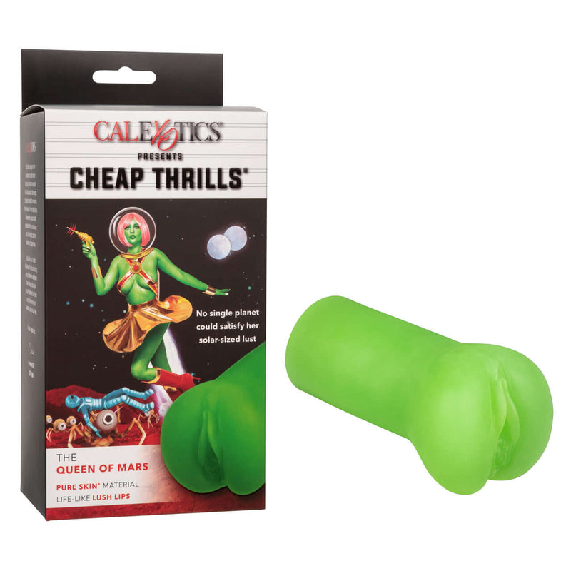 Cheap Thrills: Queen of Mars - Hulk Green Pussy Stroker by California Exotic Novelties