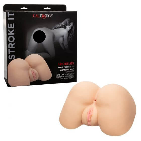 California Exotic Novelties Stroke It Life Size Ass Ivory Light Skin Tone at $94.99