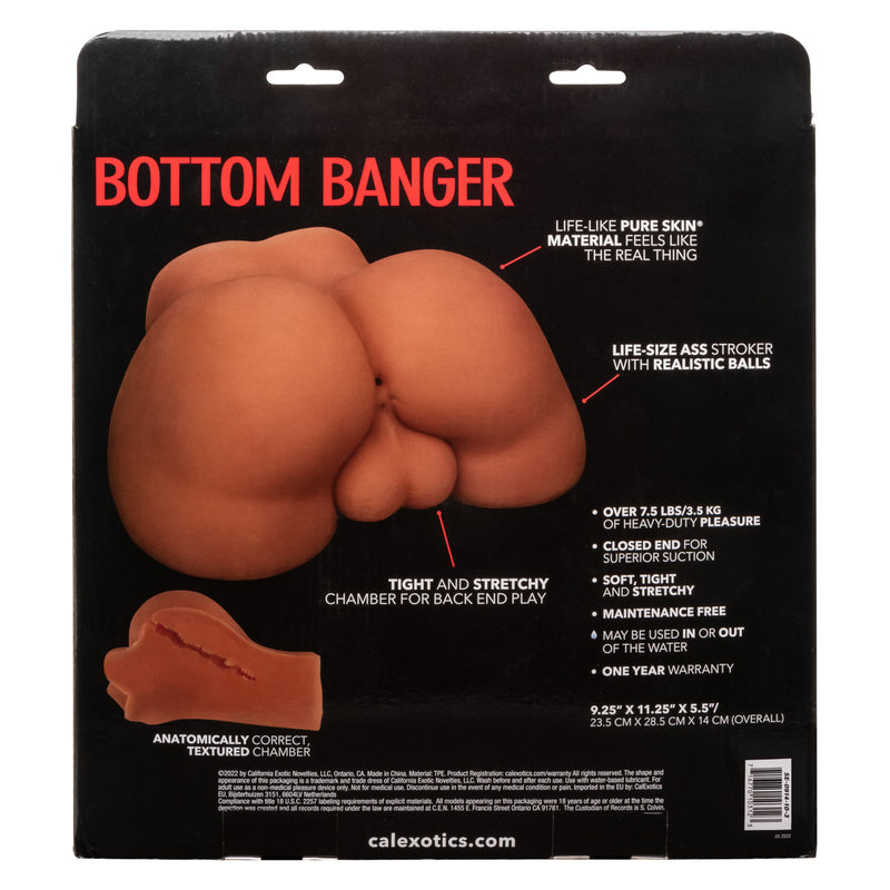 Stroke It Bottom Banger Brown Male Masturbator - Dive into Realistic Pleasure Play!
