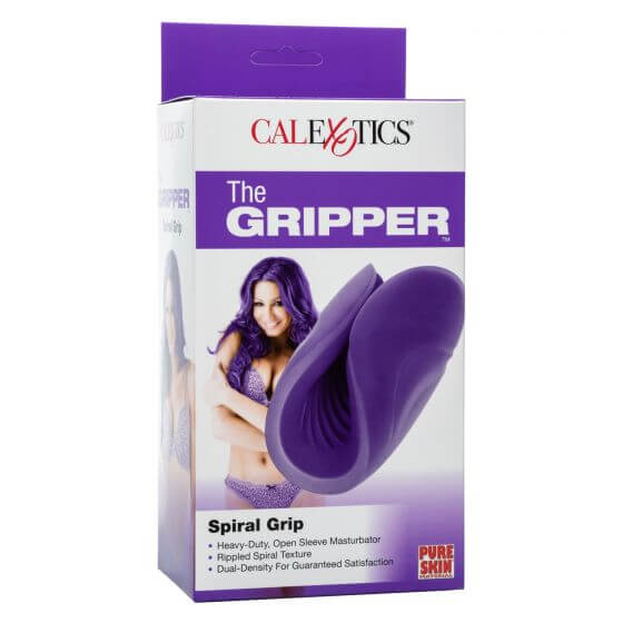 California Exotic Novelties The Gripper Spiral Grip Stroker Purple at $19.99