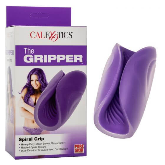 California Exotic Novelties The Gripper Spiral Grip Stroker Purple at $19.99