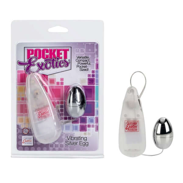 California Exotic Novelties Pocket Exotics Vibrating Silver Egg at $6.99