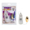Pocket Exotics Vibrating Gold Bullet vibrator in packaging, showcasing compact design and luxurious gold plating.