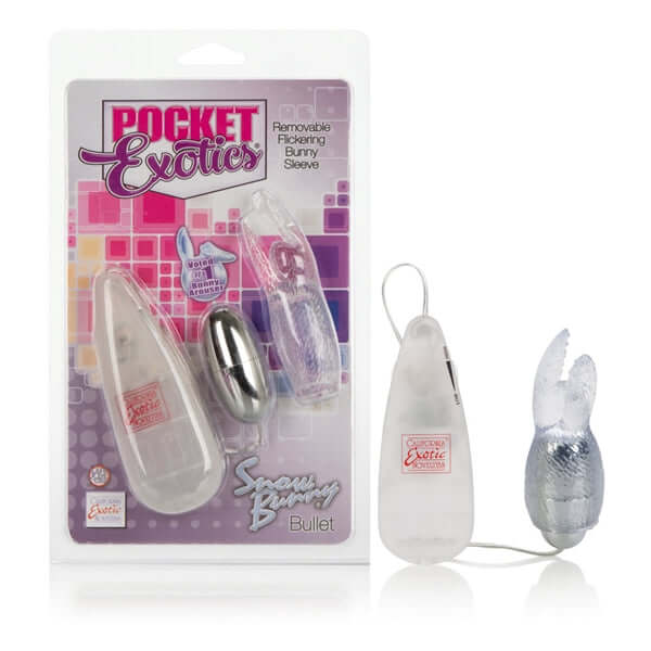 California Exotic Novelties POCKET EXOTIC SNOW BUNNY BULLET CLEAR at $10.99