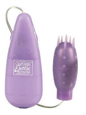 California Exotic Novelties Silicone Slims Vibrating Nubby Bullet Purple at $9.99