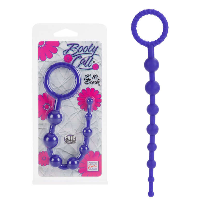 California Exotic Novelties BOOTY CALL X10 BEADS PURPLE at $8.99